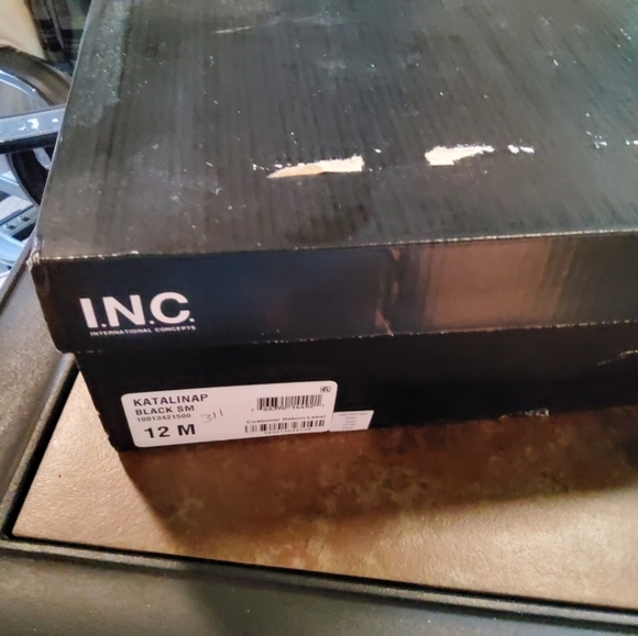 Brand new in the box unworn INC black ankle boots - Picture 8 of 8